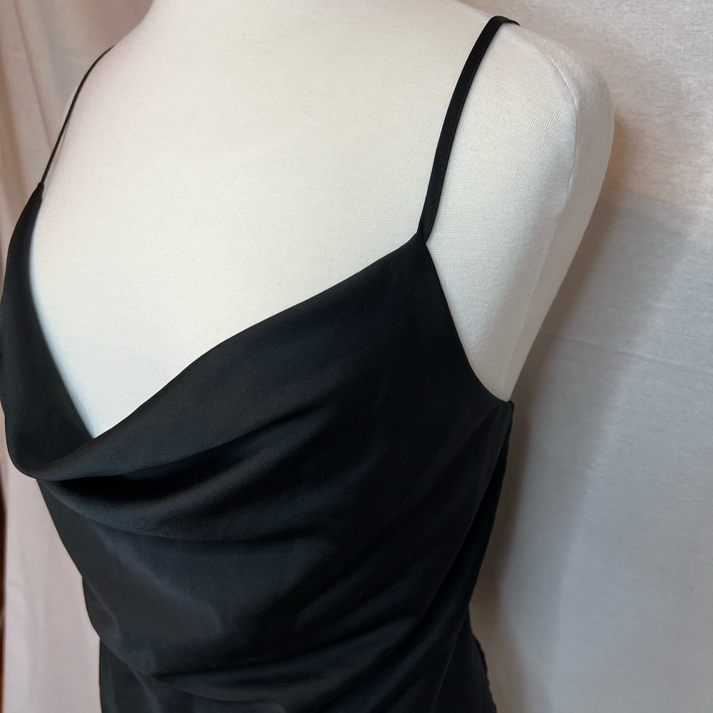 Akira Black Open Back Blouse